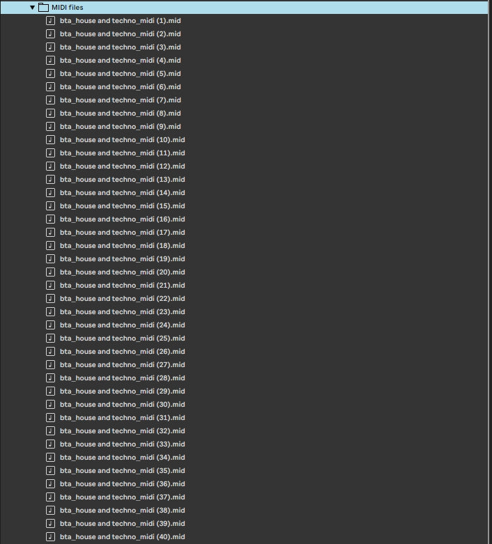 House and Techno - MIDI Pack Vol. 1