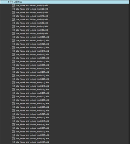 House and Techno - MIDI Pack Vol. 1